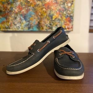 J Crew Sperry Top-Sider Men's Blue Boat Shoes